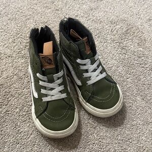 Vans Kids Sneakers in Green and White